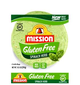 1 tortilla (49 g) Gluten Free Spinach Herb Tortilla