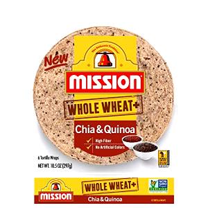 1 tortilla (50 g) Whole Wheat+ Chia & Quinoa