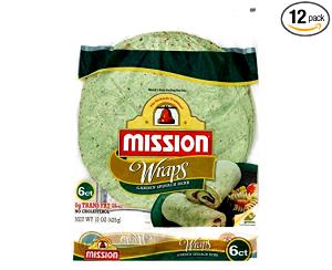 1 tortilla (71 g) Garden Spinach Herb Tortilla Wraps