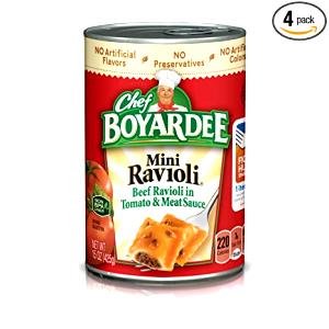 1 tray (198 g) Compleats Kids Beef Ravioli