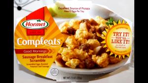 1 tray (213 g) Compleats Sausage Breakfast Scramble