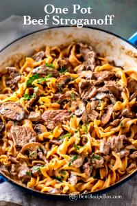 1 tray (227 g) Beef Stroganoff with Noodles