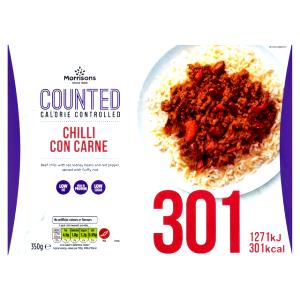 1 tray (255 g) Frozen Chili Con Carne