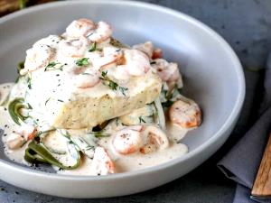 1 tray Shrimp in a Creamy Seafood Sauce