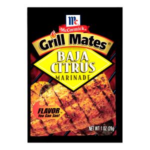 1 tsp dry mix (3.5 g) Grill Mates Baja Citrus Marinade