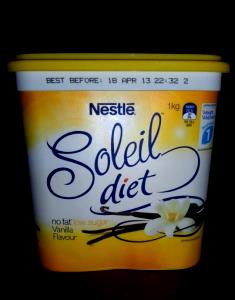 1 tub (150 g) Soleil Diet Vanilla