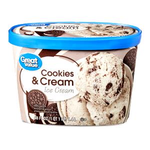 1 tub (154 g) Cookies N’ Cream Ice Cream