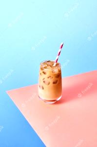 1 Vending Machine Cup Iced Coffee with Milk