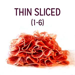 1 Very Thin Slice, Shaved Slice Deli Sliced Ham