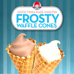 1 waffle cone Vanilla Frosty Waffle Cone