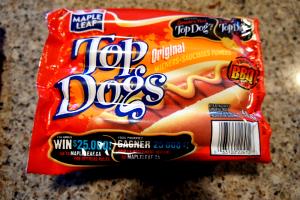 1 wiener (56 g) Top Dogs Wieners - Light