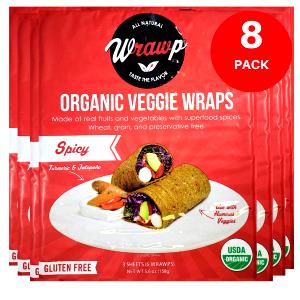 1 wrap (8 oz) Vegetarian Spicy Turkey Wrap