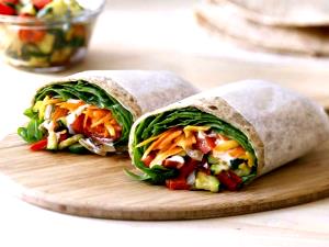 1 wrap with sauce (283 g) Roasted Vegetable Wrap