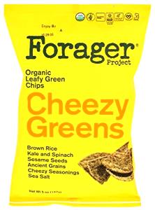 10 chips (1 oz) Cheezy Greens Organic Pressed Vegetable Chips