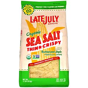 10 chips (1 oz) Organic Sea Salt Thin & Crispy Restaurant Style Tortilla Chips