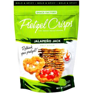 10 crackers (28 g) Pretzel Crisps - Jalapeno Jack