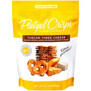 10 crisps (28 g) Pretzel Crisps - Tuscan Three Cheese