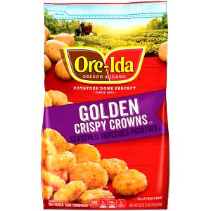 10 Crispy-Crowns Potato Puffs, Prepared