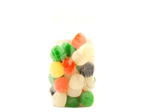 10 Gummy Worms Gumdrops (Jelly Pieces) Candies