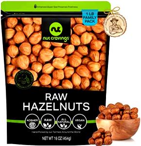 10 Nuts Filbert, Dried, Raw (Hazelnut)