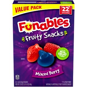 10 pieces (25 g) Fruity Snacks - Mixed Berry