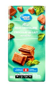 10 squares (42 g) Mint Milk Chocolate Bar