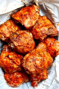 100 G Baked or Fried Coated Chicken Thigh Skinless (Coating Not Eaten)