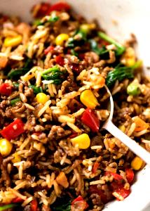 100 G Beef and Rice (Mixture)