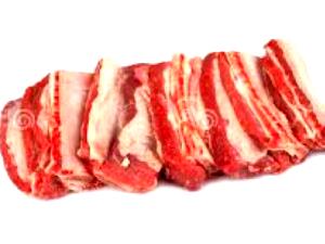 100 G Beef Ribs (Whole, Lean Only, Trimmed to 1/4" Fat, Prime Grade, Cooked, Broiled)