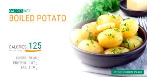 100 G Boiled Potato (Fat Added in Cooking)