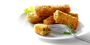 100 G Breaded Vegetable Sticks (Including Corn, Carrots and Green Beans)