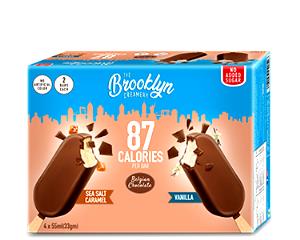 100 G Chocolate-Coated Light Ice Cream Bar or Stick with Low-Calorie Sweetener