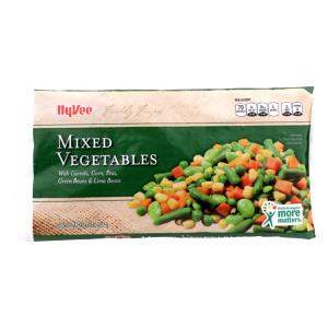 100 G Cooke Mixed Vegetables (Corn, Lima Beans, Peas, Green Beans and Carrots, from Frozen)