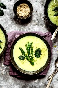 100 G Cream of Asparagus Soup (Prepared with Milk)