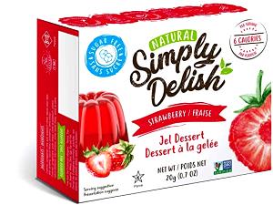 100 G Diet Gelatin Dessert with Fruit and Whipped Topping (Sweetened with Low Calorie Sweetener)