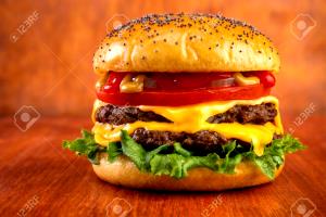 100 G Double Cheeseburger with Tomato and/or Catsup on Bun