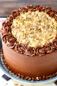 100 G German Chocolate Cake with Icing and Filling