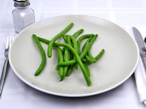 100 G Green Snap Beans (with Salt, Drained, Cooked, Boiled)