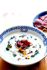 100 G Ham or Pork with (Mushroom) Soup (Mixture)