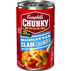 100 G Manhattan Clam Chowder (Chunky, Canned)