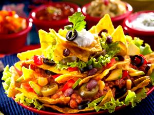 100 G Nachos with Beans and Cheese