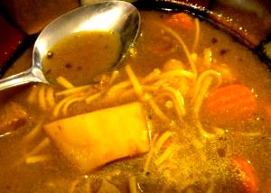 100 G Puerto Rican Style Beef Noodle Soup (Sopa De Carne Y Fideos)