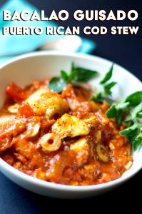 100 G Puerto Rican Style Stewed Codfish (Bacalao Guisado)