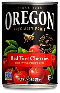 100 G Red Sour Cherries (Solids and Liquids, Light Syrup Pack, Canned)