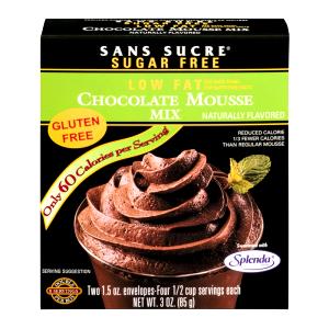 100 G Reduced Calorie Lowfat Chocolate Mousse (Dry Mix, Water Added)