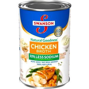 100 G Reduced Sodium Chicken Broth (Canned)