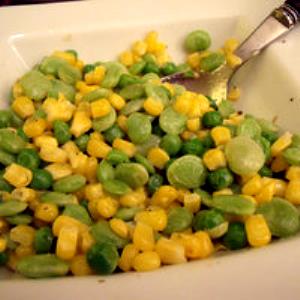 100 G Succotash (Corn and Limas) (Without Salt, Drained, Cooked, Boiled)