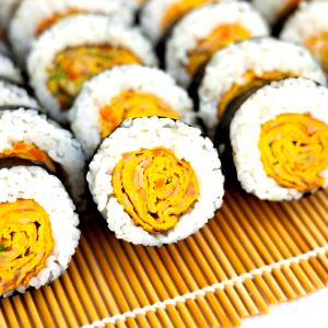 100 G Sushi with Egg rolled in Seaweed