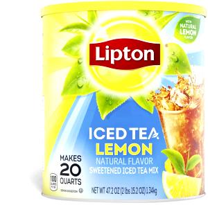 100 G Tea (Lemon Flavored, Without Added Ascorbic Acid, Instant Powder, Sweetened with Sugar)