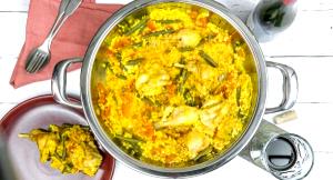 100 G Valenciana Style Paella with Meat (Paella Valenciana)